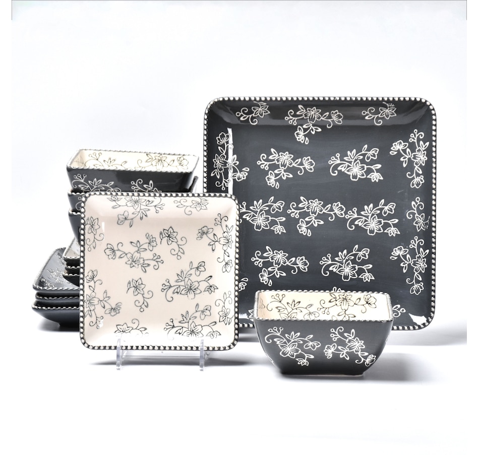 Image 438531_FLLGR.jpg, Product 438-531 / Price $39.88, Temp-tations 12-Piece Dinnerware Set from temp-tations on TSC.ca's Kitchen department