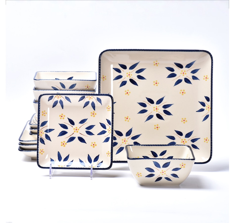 Image 438531_OWBLU.jpg, Product 438-531 / Price $39.88, Temp-tations 12-Piece Dinnerware Set from temp-tations on TSC.ca's Kitchen department