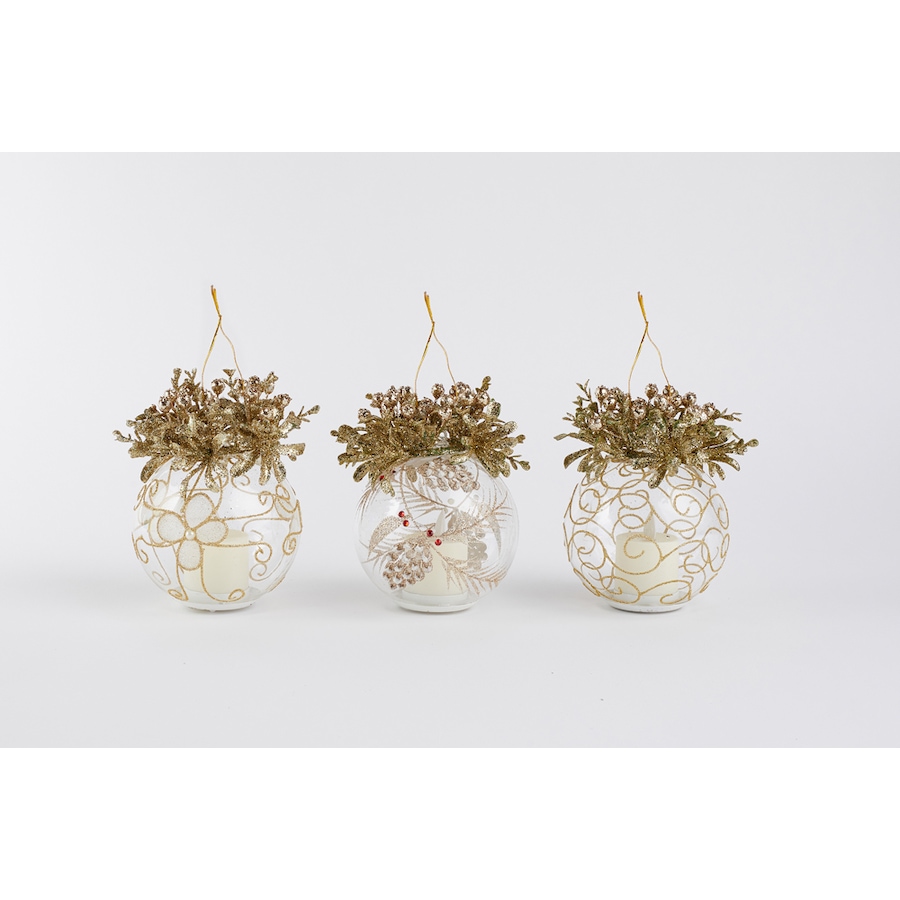 Image 441039_ALTMORE1.jpg, Product 441-039 / Price $29.88, Holiday Memories Holiday Glass Ornaments (Set of 3) from Holiday Memories on TSC.ca's Home & Garden department