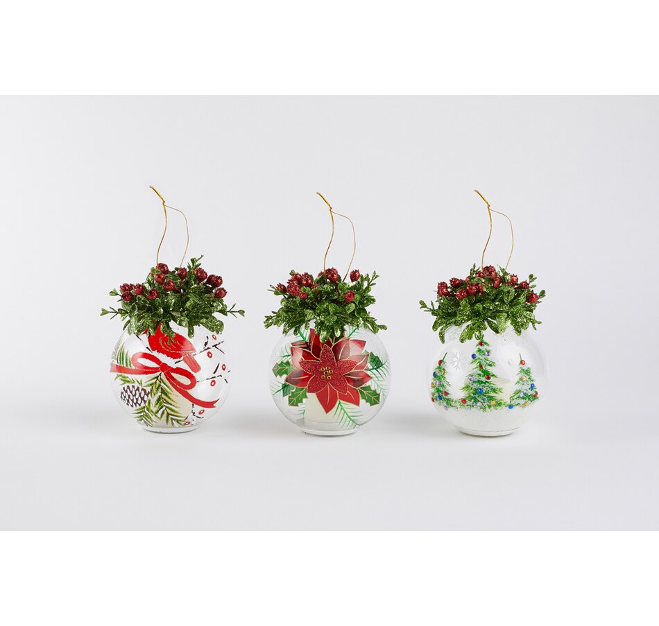 Image 441039_ALTMORE2.jpg, Product 441-039 / Price $29.88, Holiday Memories Holiday Glass Ornaments (Set of 3) from Holiday Memories on TSC.ca's Home & Garden department
