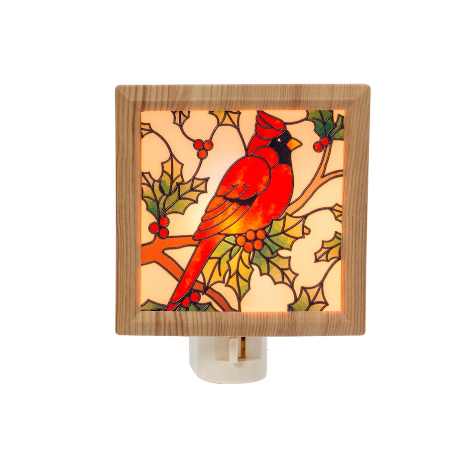 Image 441051_CDN.jpg , Product 441-051 / Price $22.99 , Holiday Memories Stained Glass Style Nightlight from Holiday Memories on TSC.ca's Home & Garden department