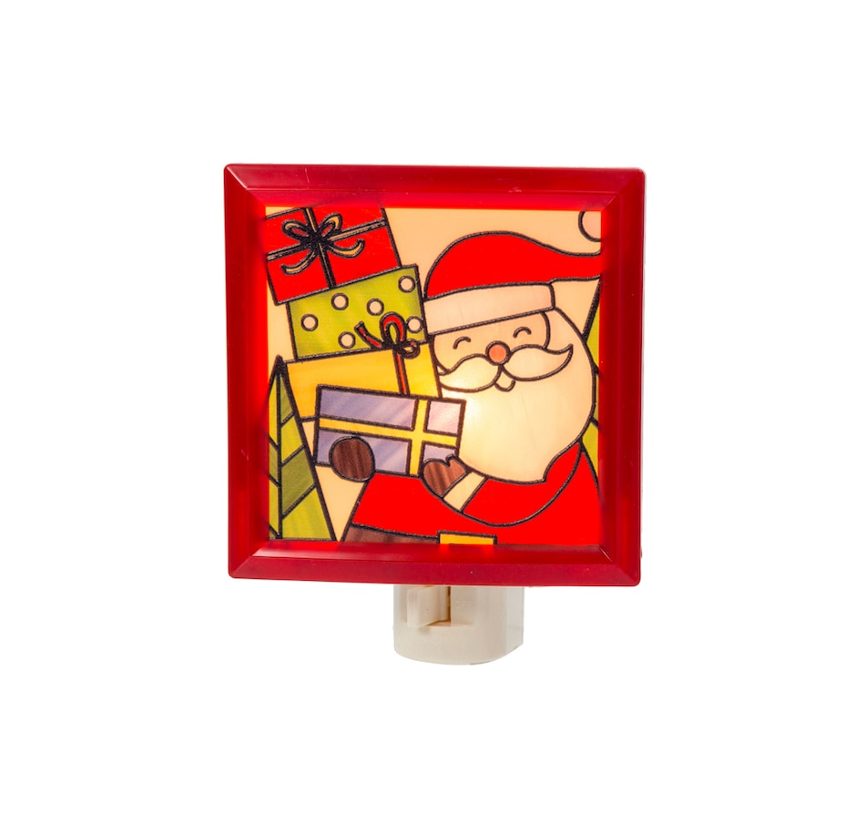 Image 441051_SAT.jpg, Product 441-051 / Price $22.99, Holiday Memories Stained Glass Style Nightlight from Holiday Memories on TSC.ca's Home & Garden department