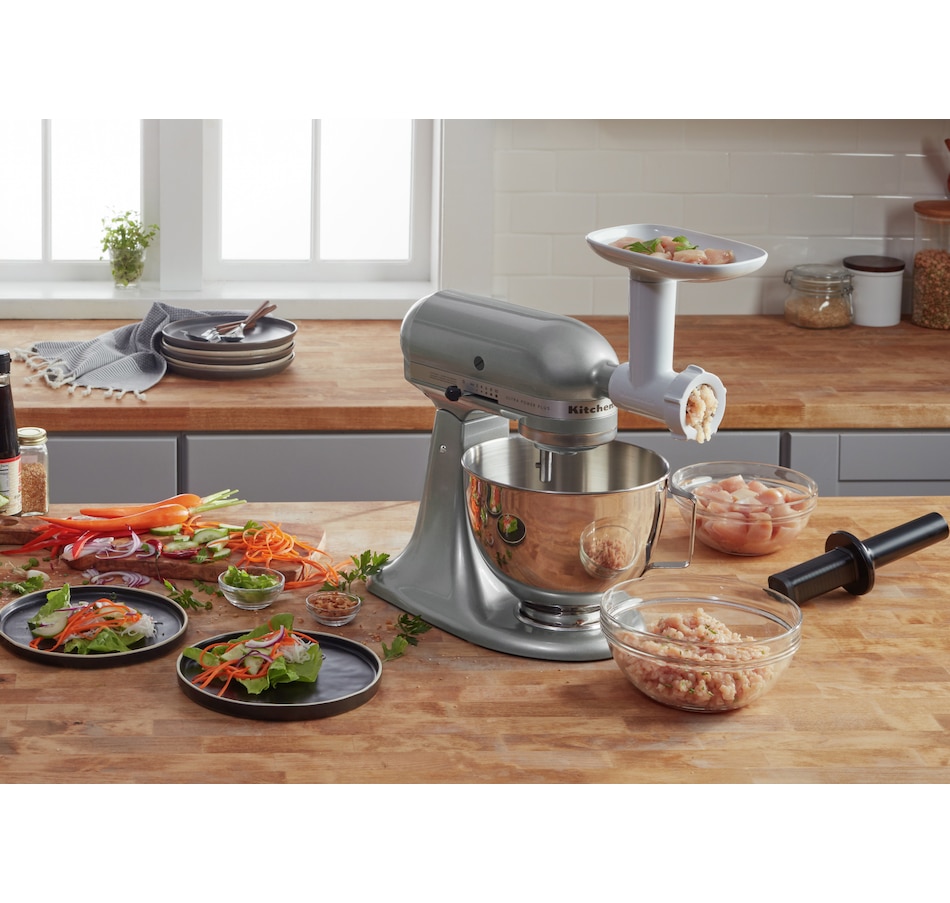 KitchenAid Residential Stainless Steel Food Grinder Attachment in