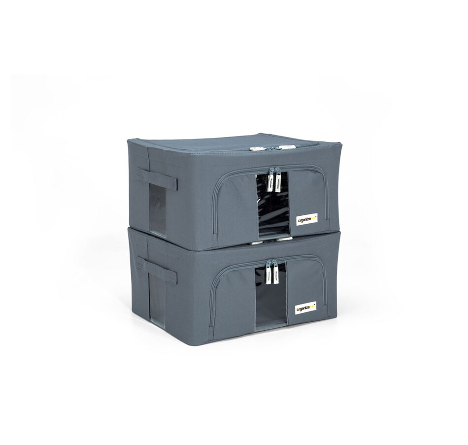 Image 442954_GRY.jpg, Product 442-954 / Price $41.99, OrganizeMe 2-Pack Small Collapsible Pop Up Bin Bundle from Organizeme on TSC.ca's Home & Garden department