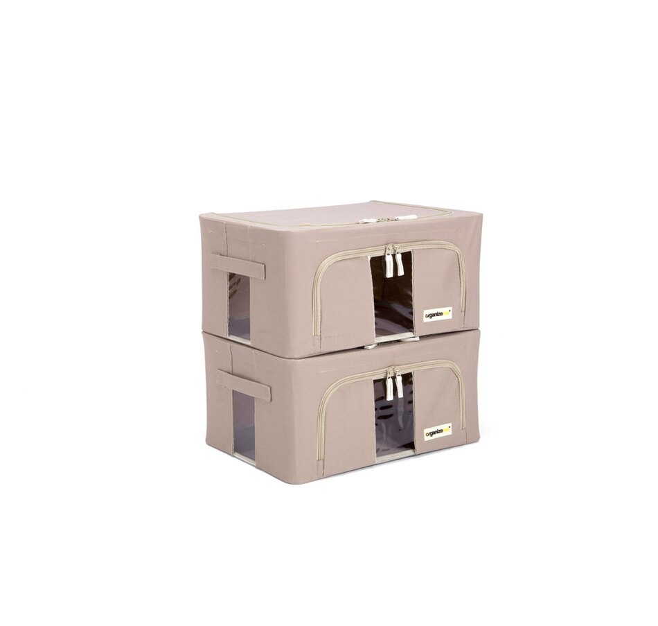 Image 442954_TPE.jpg, Product 442-954 / Price $41.99, OrganizeMe 2-Pack Small Collapsible Pop Up Bin Bundle from Organizeme on TSC.ca's Home & Garden department
