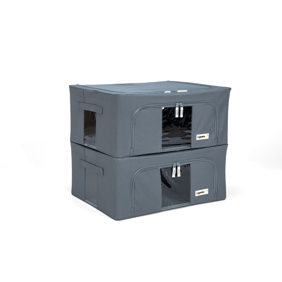 Image 442955_GRY.jpg, Product 442-955 / Price $52.99, OrganizeMe 2-Pack Medium Collapsible Pop Up Bin Bundle from Organizeme on TSC.ca's Home & Garden department