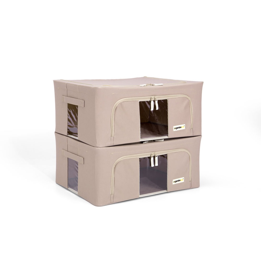 Image 442955_TPE.jpg, Product 442-955 / Price $52.99, OrganizeMe 2-Pack Medium Collapsible Pop Up Bin Bundle from Organizeme on TSC.ca's Home & Garden department