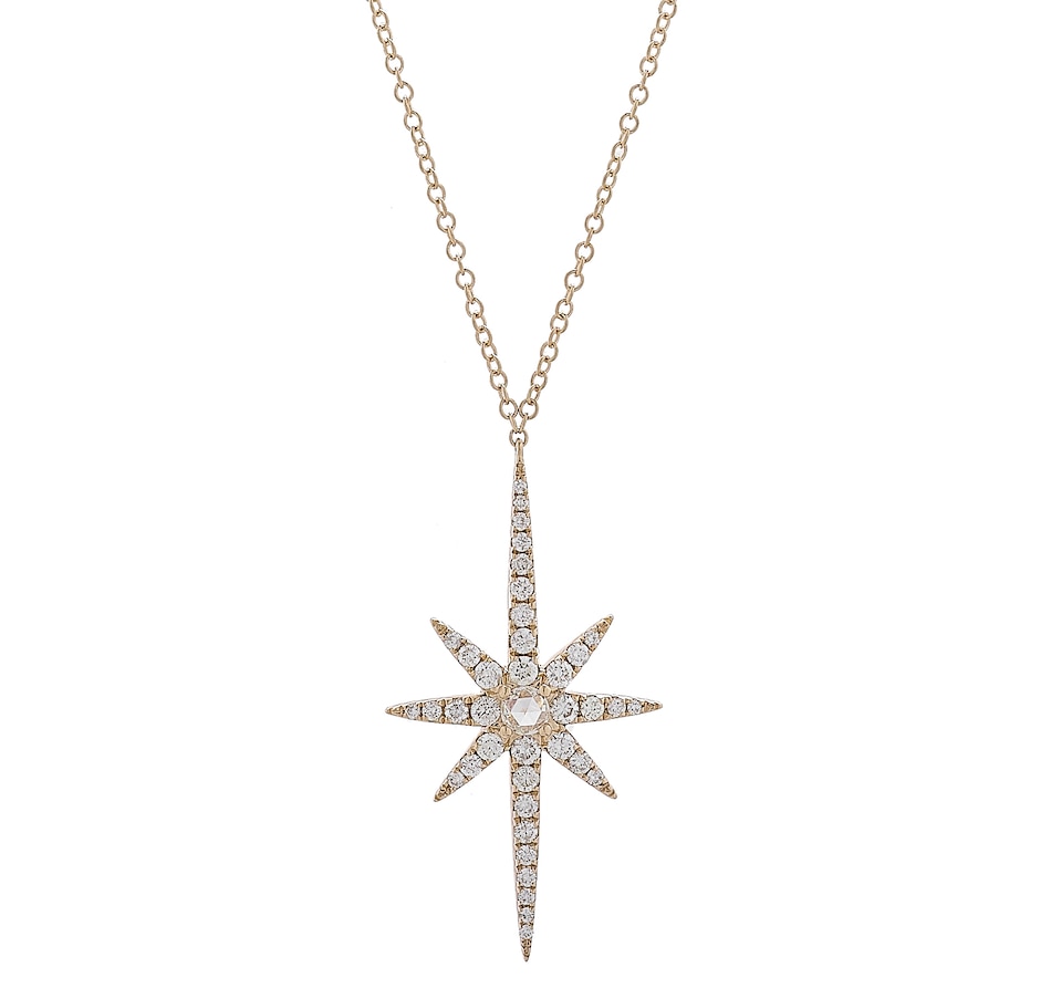 Image 443433_YGL.jpg, Product 443-433 / Price $1,599.99, Graziela Gems 14K Gold Diamond Starburst Necklace from Graziela Gems on TSC.ca's Jewellery department