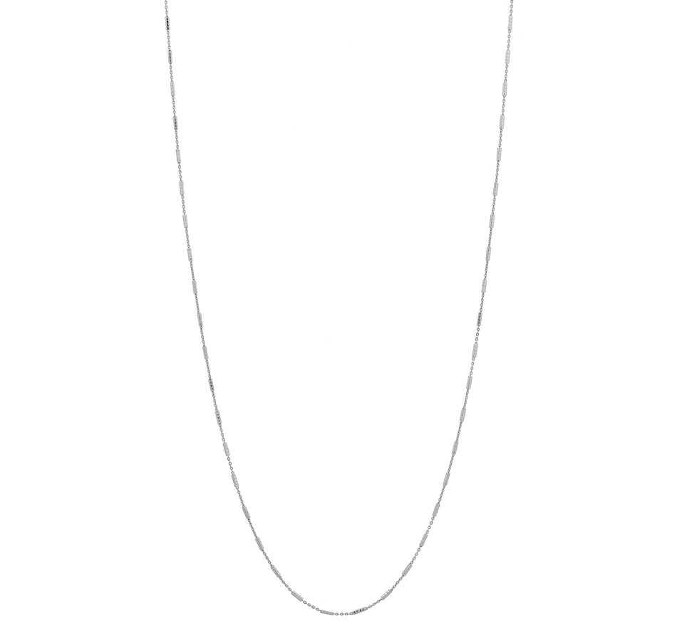 Image 446702_SIL.jpg, Product 446-702 / Price $29.99 - $59.99, Silver Gallery Sterling Silver Diamond Cut Bar Station Chain from Silver Gallery on TSC.ca's Jewellery department