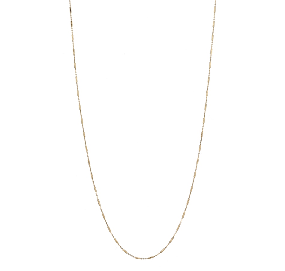 Image 446702_YGP.jpg, Product 446-702 / Price $29.99 - $59.99, Silver Gallery Sterling Silver Diamond Cut Bar Station Chain from Silver Gallery on TSC.ca's Jewellery department