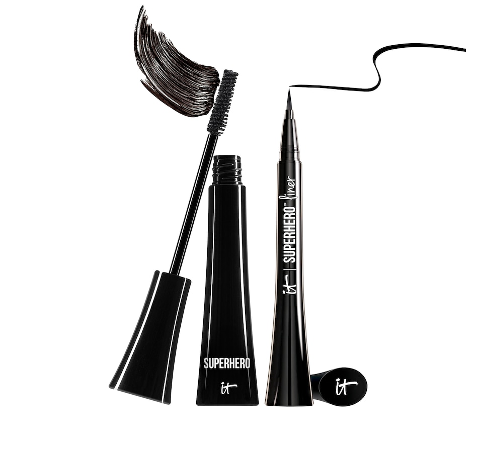 Image 447339.jpg, Product 447-339 / Price $48.00, IT Cosmetics Superhero Elastic Stretch Volumizing Mascara & Superhero Liner - Waterproof Liquid Eyeliner from IT Cosmetics on TSC.ca's Beauty department