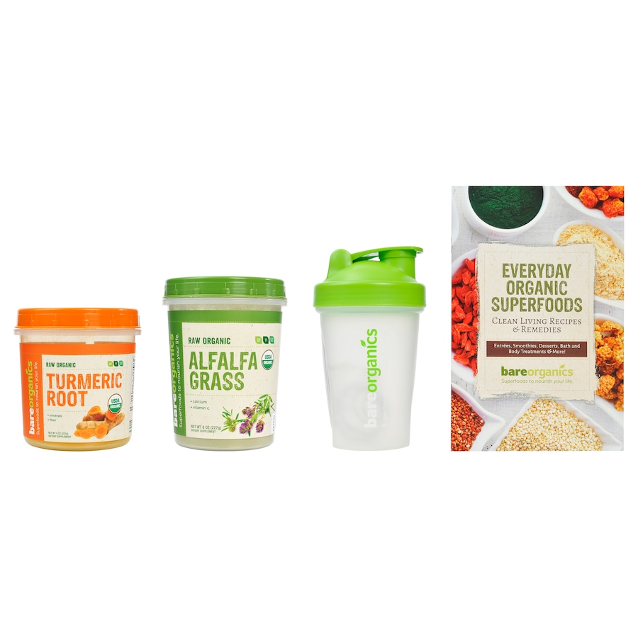 Image 447614_CLNSR.jpg, Product 447-614 / Price $68.88, Bare Organics Superfood Power Bundle Energy from BAREORGANICS on TSC.ca's Health & Fitness department