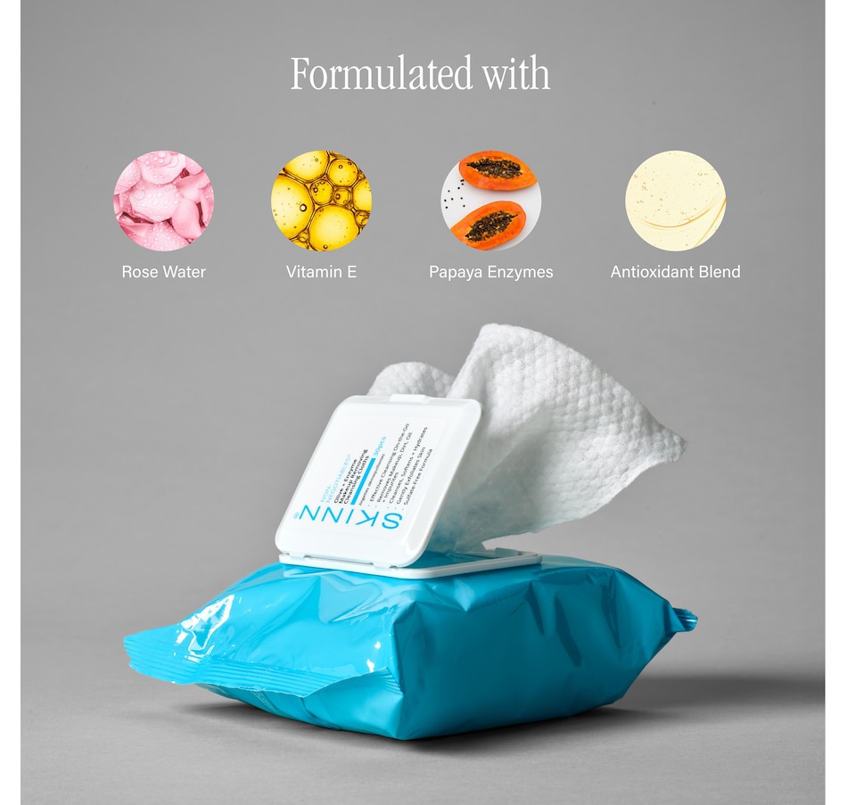 Image 448048_ALTMORE3.jpg, Product 448-048 / Price $14.99, SKINN Non-Negotiables Olive and Enzyme Makeup Wipes (30-Pack) from SKINN on TSC.ca's Beauty department