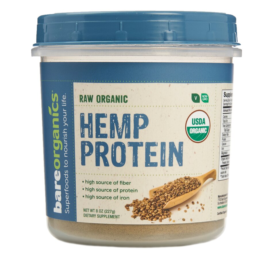tsc.ca Bare Organics Raw Organic Hemp Protein Powder