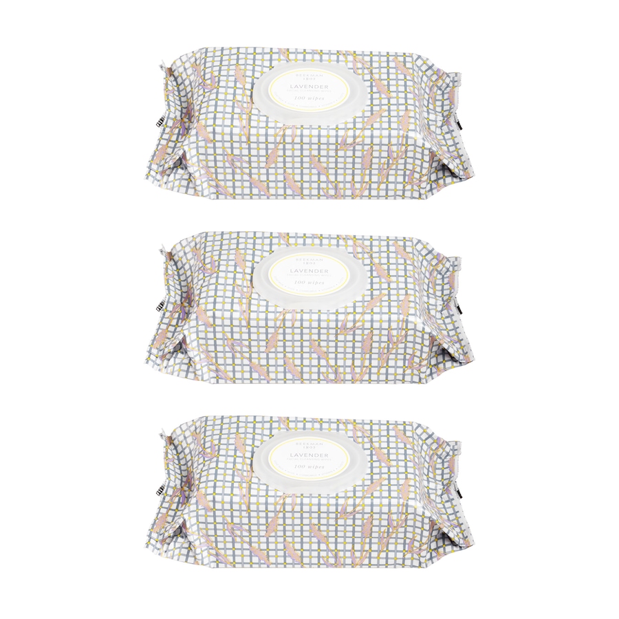 Image 449157_LAV.jpg, Product 449-157 / Price $80.00, Beekman 1802 Goat Milk Supersize Facial Cleansing Wipes Trio from Beekman 1802 on TSC.ca's Beauty department