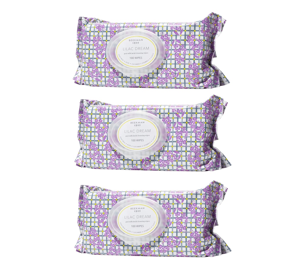 Image 449157_LLDRM.jpg, Product 449-157 / Price $80.00, Beekman 1802 Goat Milk Supersize Facial Cleansing Wipes Trio from Beekman 1802 on TSC.ca's Beauty department