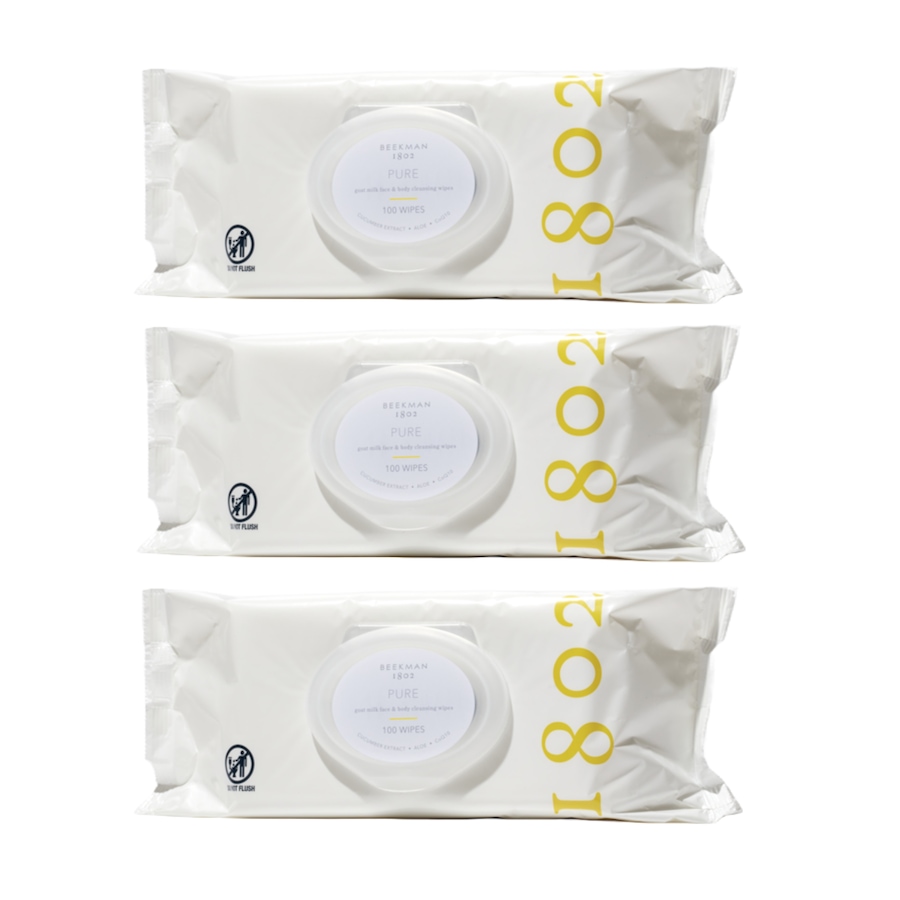 Image 449157_PURMK.jpg, Product 449-157 / Price $80.00, Beekman 1802 Goat Milk Supersize Facial Cleansing Wipes Trio from Beekman 1802 on TSC.ca's Beauty department