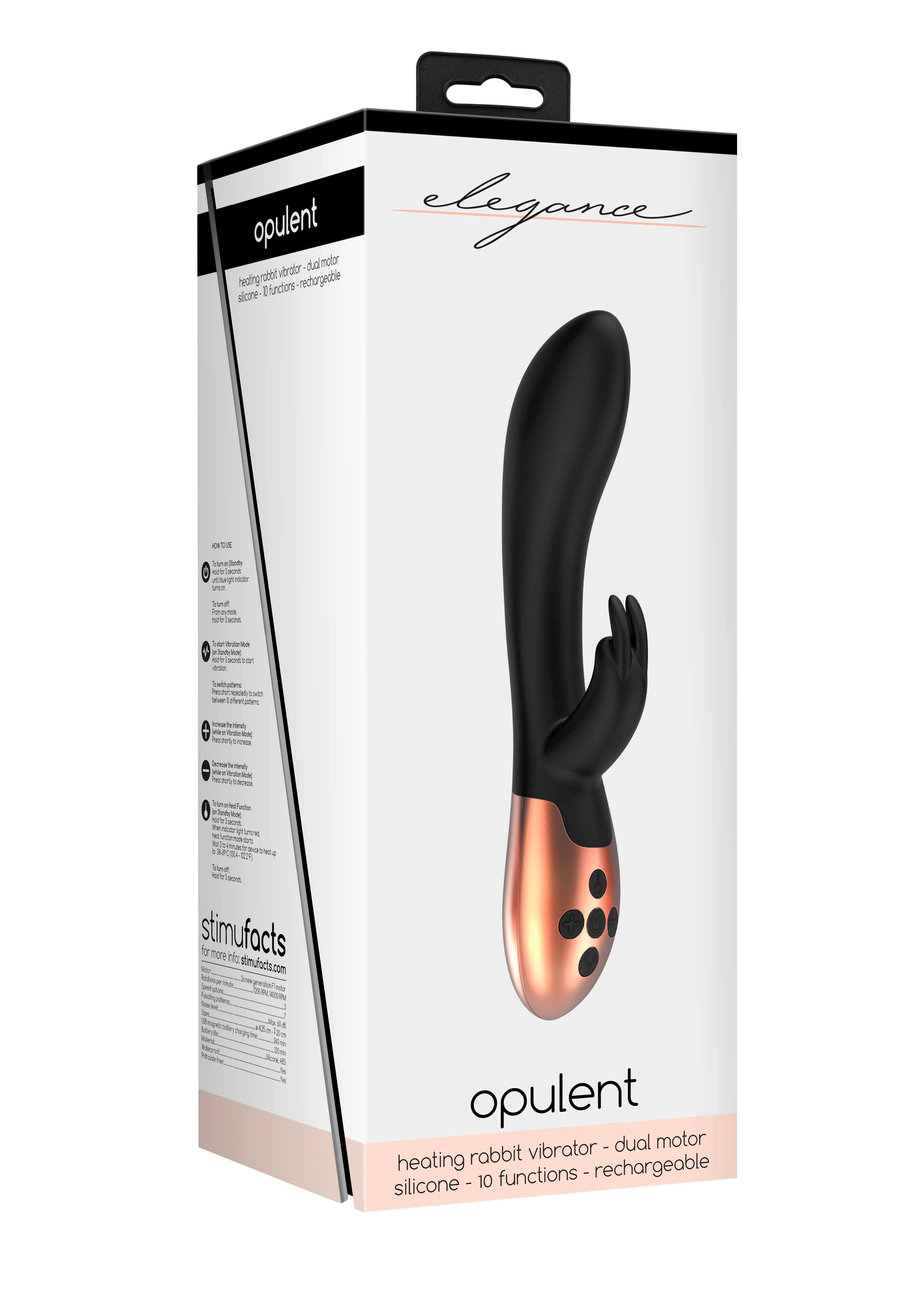 Elegance Opulent Heating Rabbit Vibrator