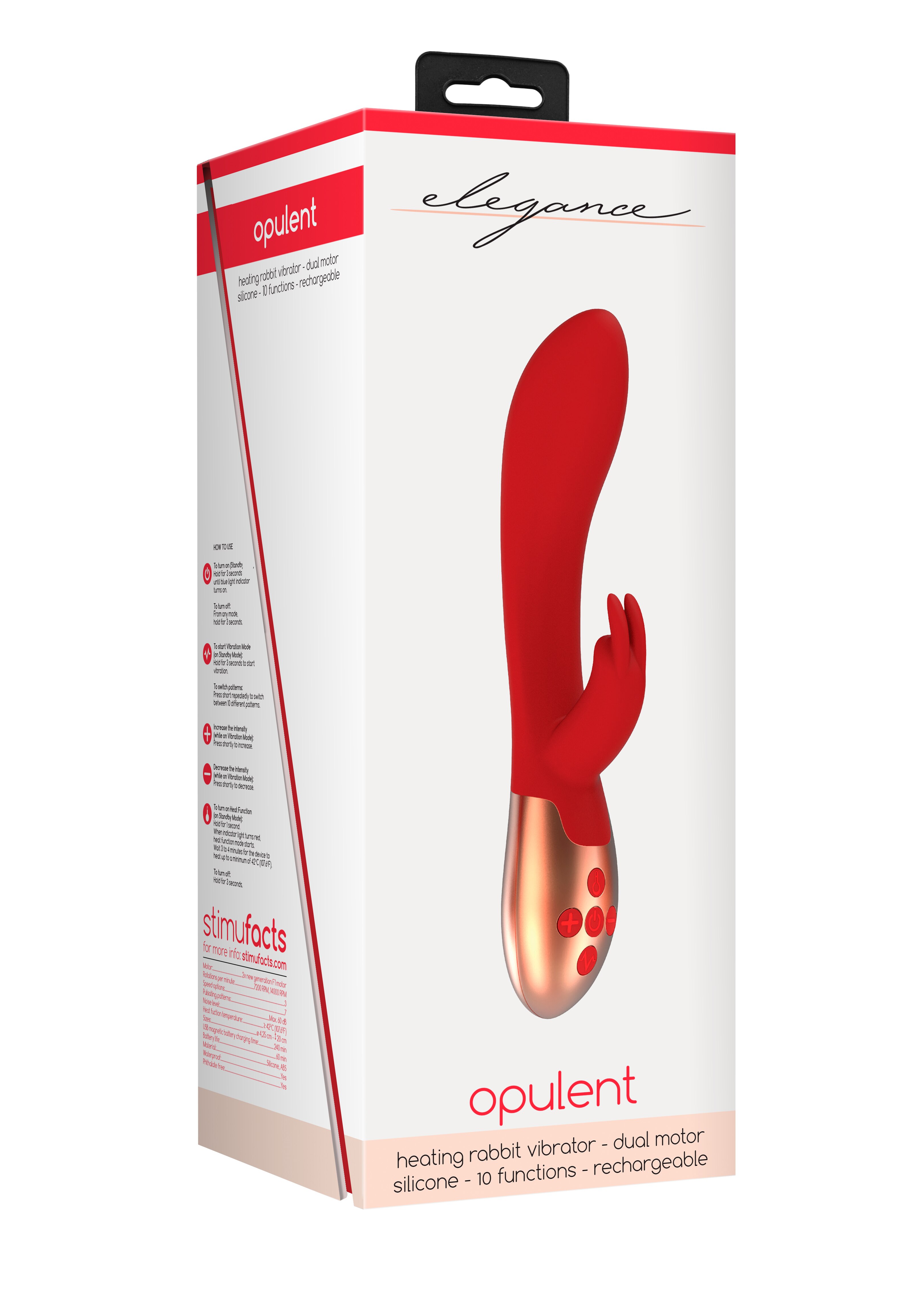 Elegance Opulent Heating Rabbit Vibrator