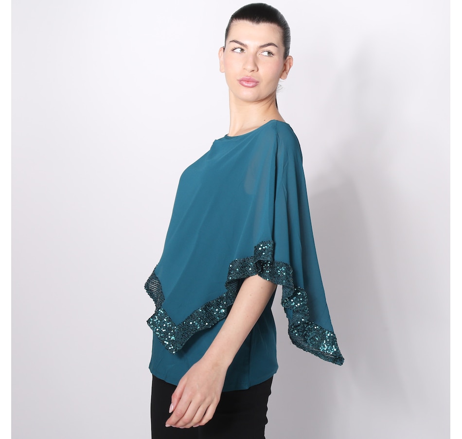 Image 451031_ALTMORE1.jpg, Product 451-031 / Price $27.33, Nina Leonard Popover Chiffon Top from Nina Leonard on TSC.ca's Fashion department