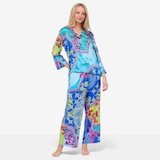 N Natori Brocade Stretch Silky Satin PJ Set