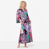 N Natori Brocade Stretch Silky Satin Caftan