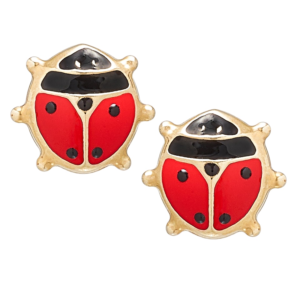 Image 451068.jpg, Product 451-068 / Price $79.99, UNOAERRE 18K Yellow Gold Ladybug Stud Earrings from UnoAErre Jewellery on TSC.ca's Jewellery department