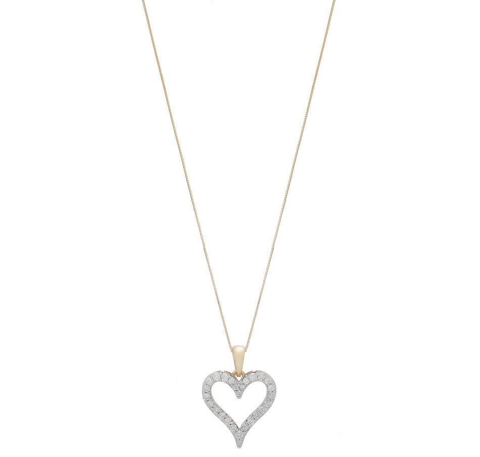 Image 451073_ALTMORE1.jpg, Product 451-073 / Price $1,899.99, 14K Gold 1.00ctw Diamond Heart Pendant with Chain from Diamond Show on TSC.ca's Jewellery department