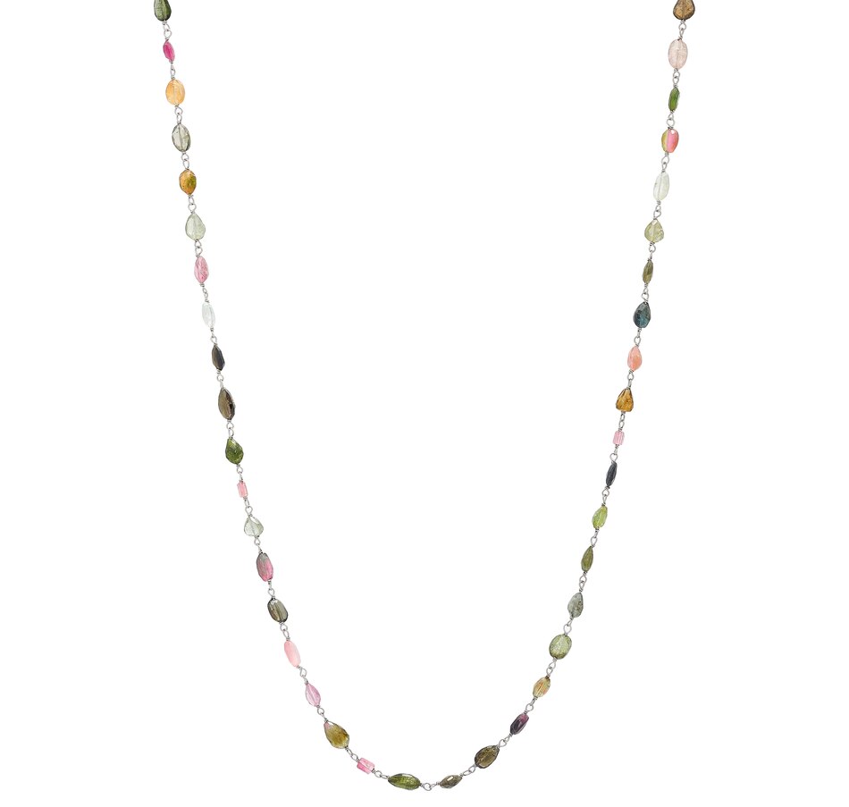 Image 452300.jpg, Product 452-300 / Price $69.33, Desert Chic Sterling Silver Freeform Multi Tourmaline Bead Necklace from Desert Chic on TSC.ca's Jewellery department