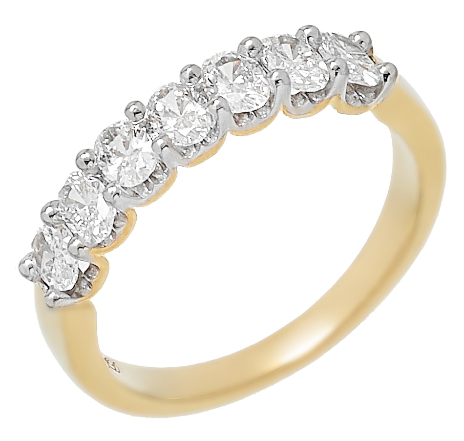 Jewellery - Rings - Bands - Inspire Diamonds 14K Gold 1.00ctw 7 Stone ...