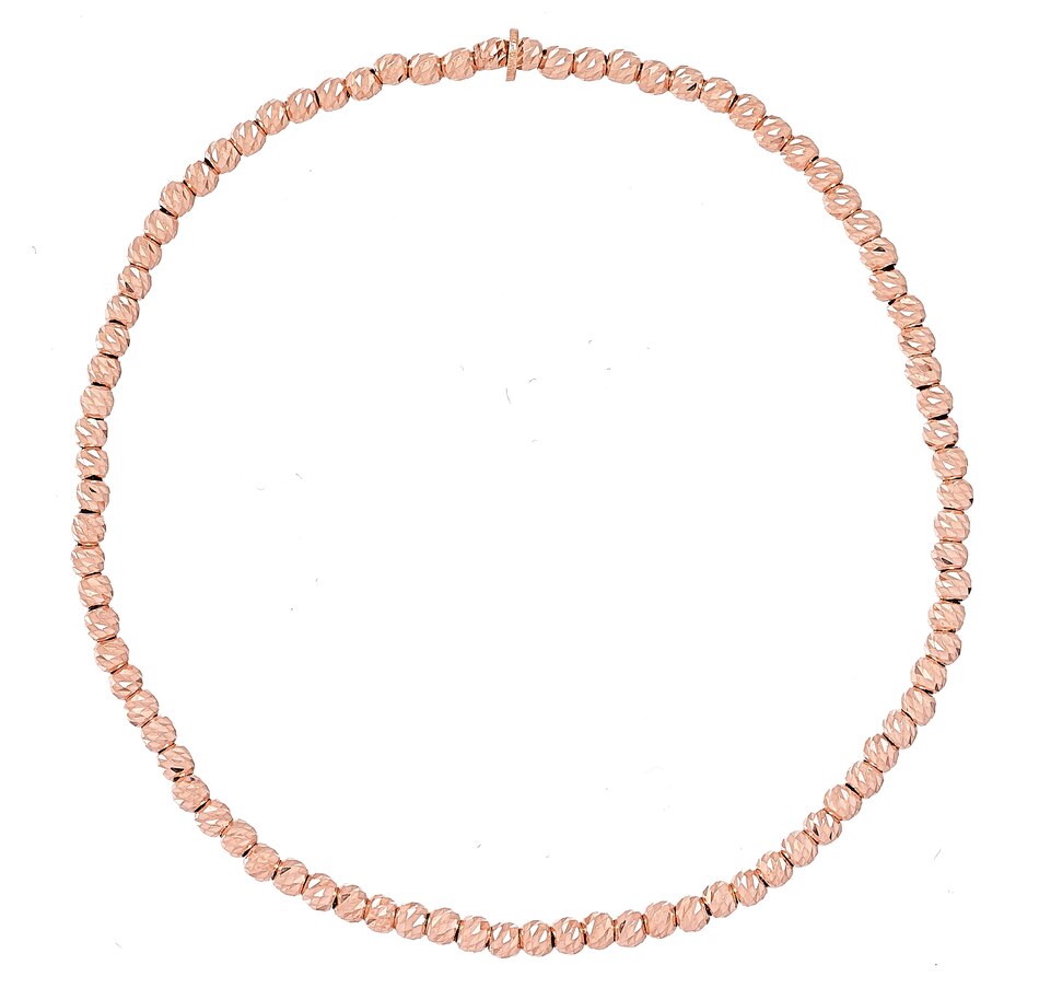 Image 457251_RSGP.jpg, Product 457-251 / Price $35.33, Silver Gallery Sterling Silver Diamond Cut Bead Slip on Bracelet from Silver Gallery on TSC.ca's Jewellery department