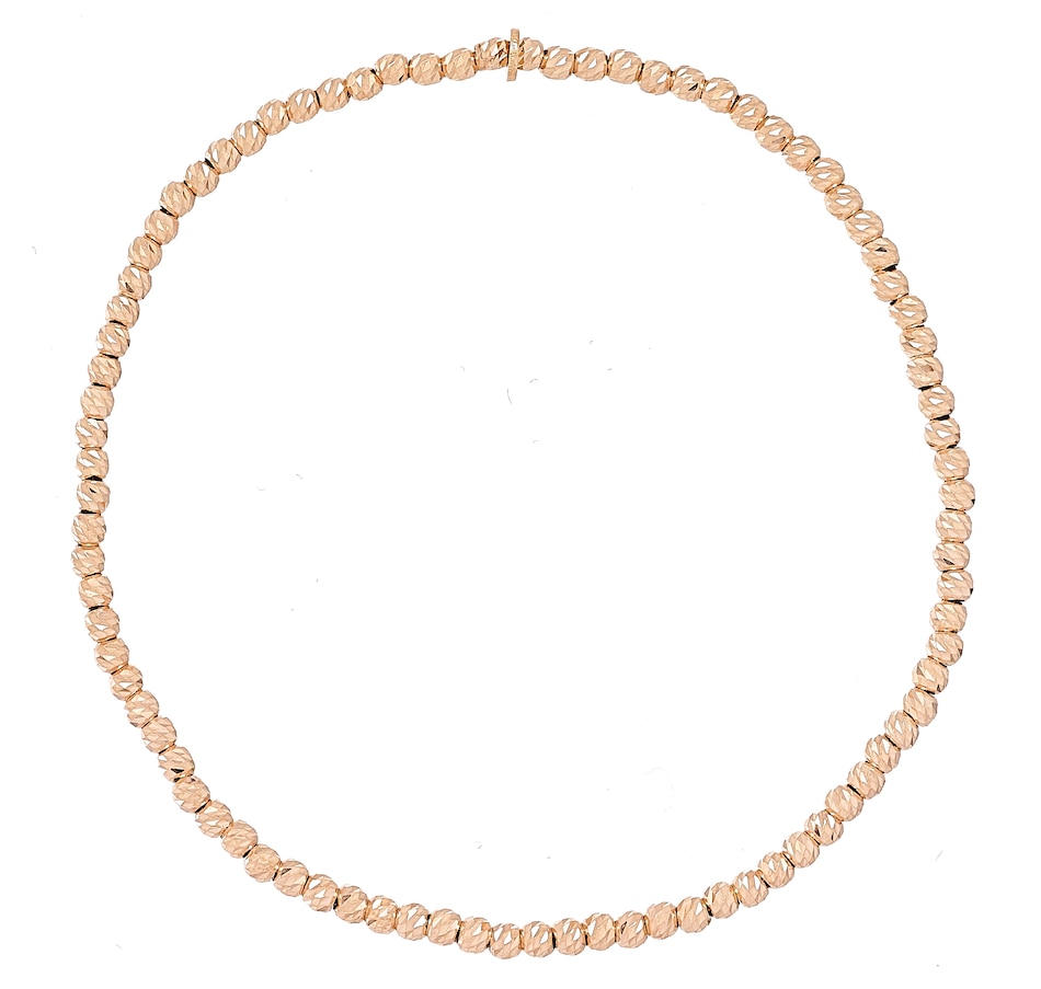 Image 457251_YGP.jpg, Product 457-251 / Price $35.33, Silver Gallery Sterling Silver Diamond Cut Bead Slip on Bracelet from Silver Gallery on TSC.ca's Jewellery department