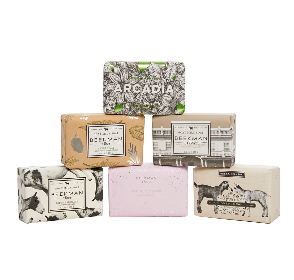 Image 465831.jpg, Product 465-831 / Price $89.00, Beekman 1802 6-Piece Assorted 9 oz. Goat Milk Bar Soaps from Beekman 1802 on TSC.ca's Beauty department