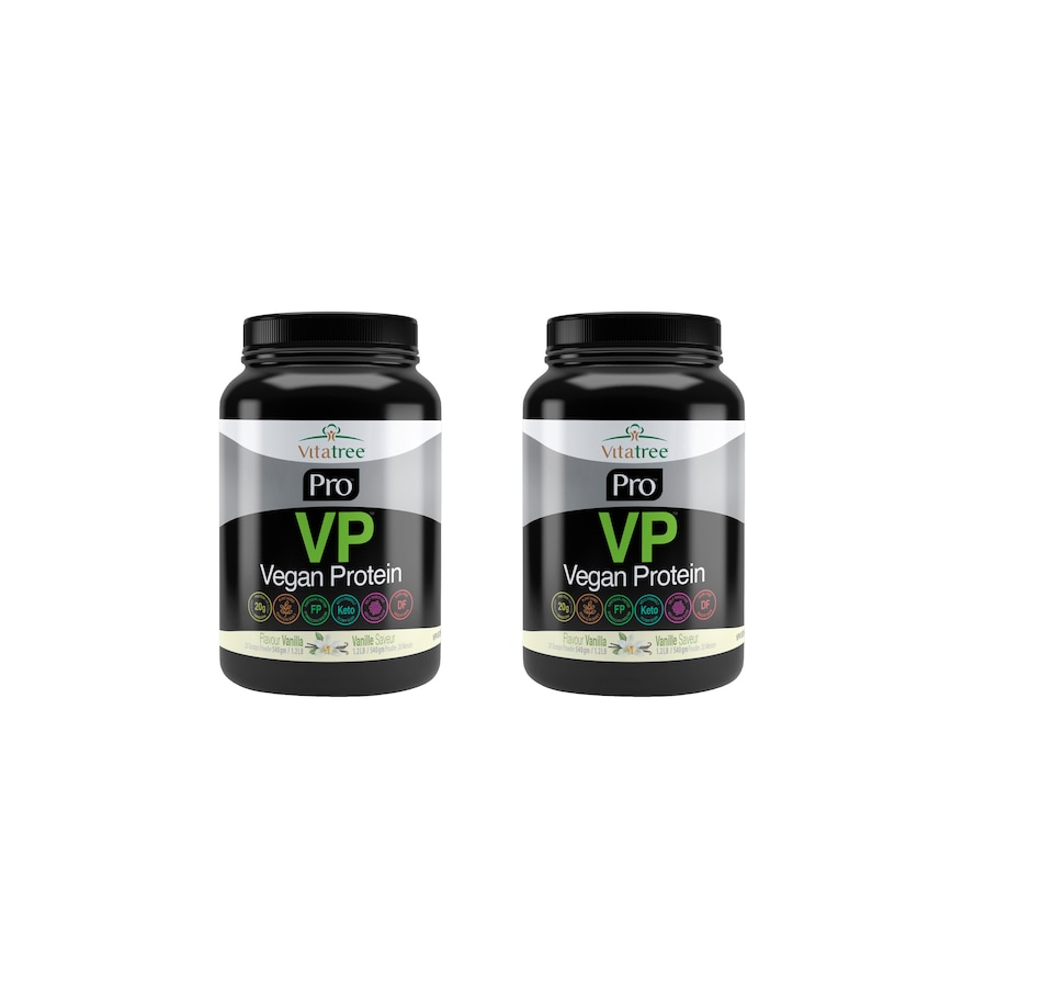 Image 475284.jpg, Product 475-284 / Price $133.99, Auto Delivery - 45-Day Vitatree Pro Vegan Protein Powder Duo in Vanilla from VitaTree Nutritionals on TSC.ca's Health & Fitness department