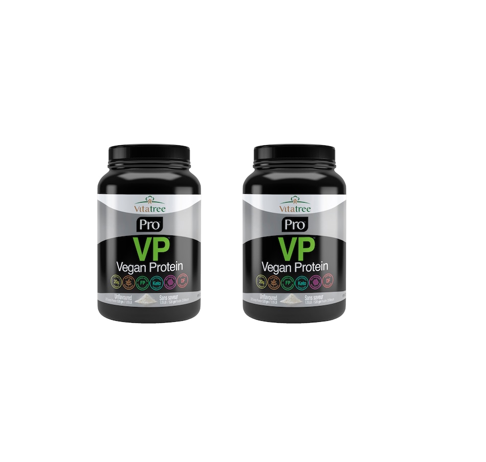 Image 475287.jpg, Product 475-287 / Price $133.99, Auto Delivery - 45-Day Vitatree Pro Vegan Protein Powder Duo in Unflavoured from VitaTree Nutritionals on TSC.ca's Health & Fitness department