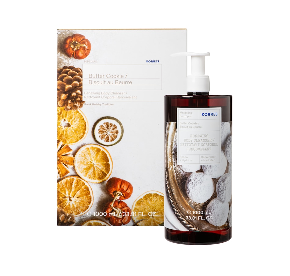 Image 475325_BUTCK.jpg, Product 475-325 / Price $24.88, KORRES Greek Holiday Tradition Mega Size Renewing Body Cleanser with Gift Box from KORRES Natural Products on TSC.ca's Beauty department