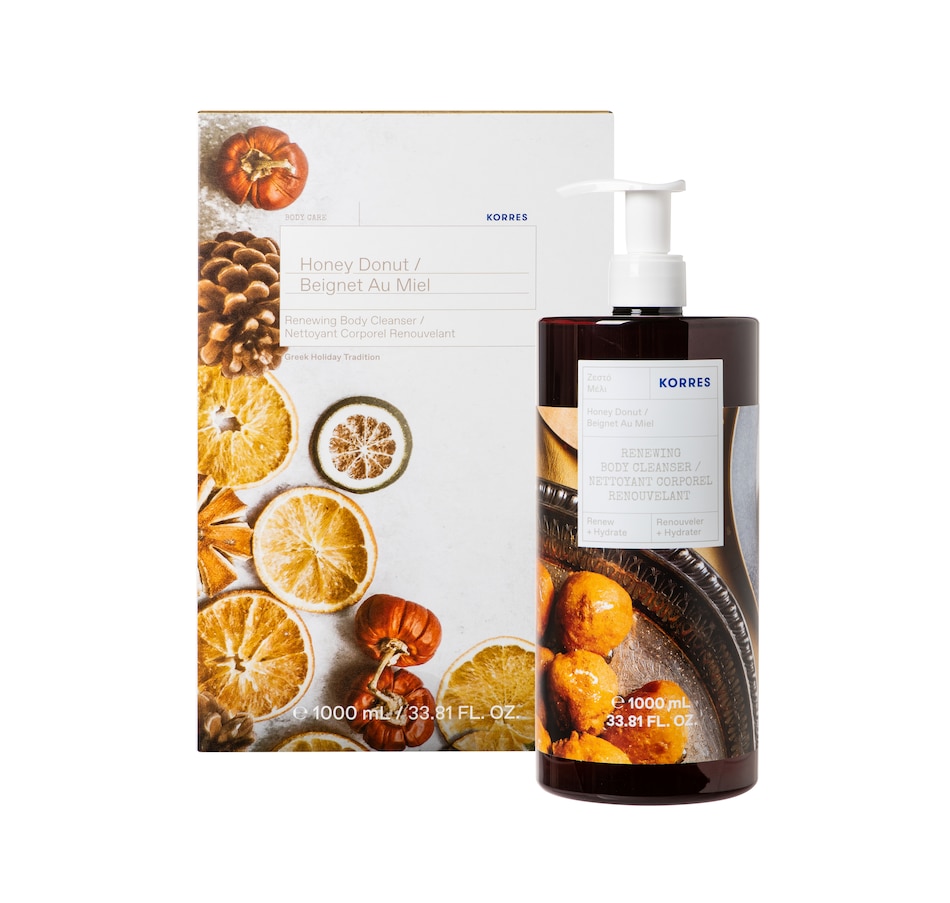 Image 475325_HONDT.jpg, Product 475-325 / Price $24.88, KORRES Greek Holiday Tradition Mega Size Renewing Body Cleanser with Gift Box from KORRES Natural Products on TSC.ca's Beauty department
