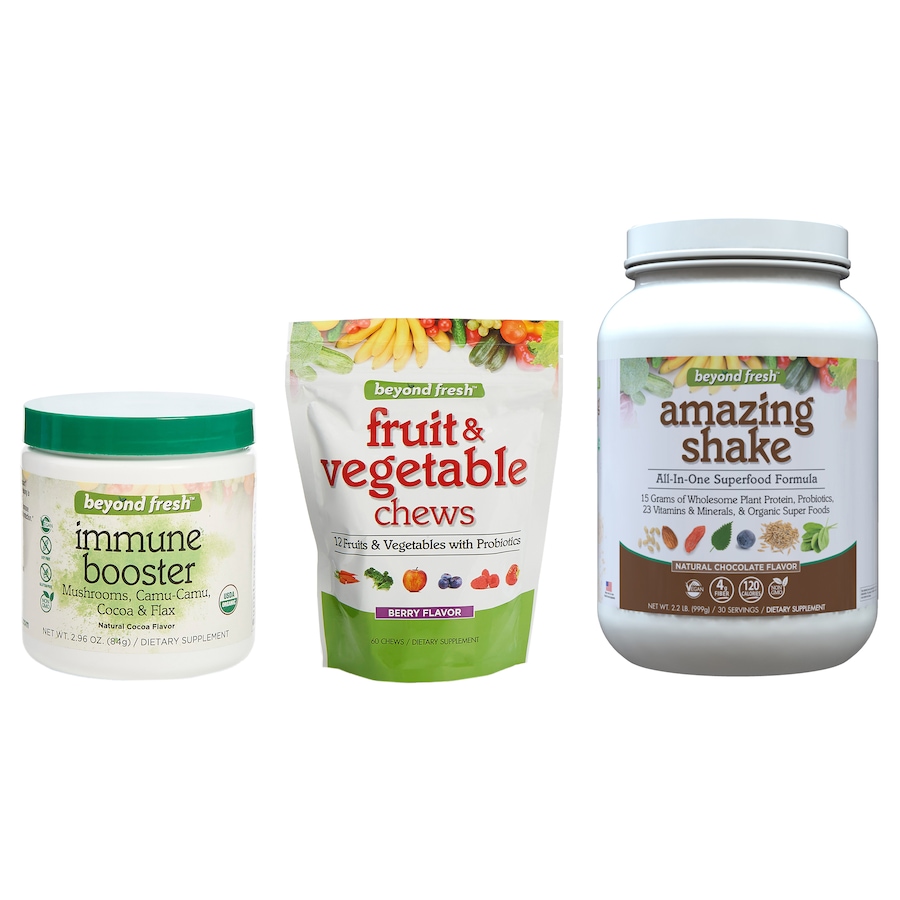 Image 475356_CHO.jpg, Product 475-356 / Price $125.88, Beyond Fresh Wellness Kickstart Trio from Heather Thomson Superfoods on TSC.ca's Health & Fitness department