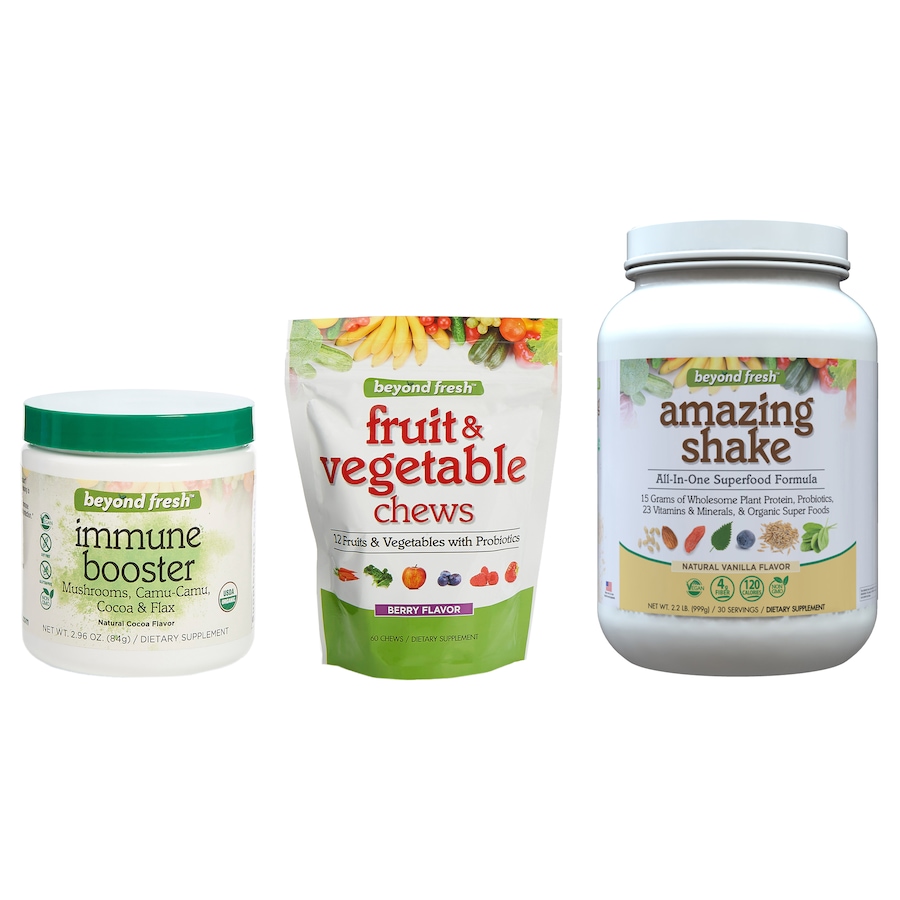 Image 475356_VAN.jpg, Product 475-356 / Price $125.88, Beyond Fresh Wellness Kickstart Trio from Heather Thomson Superfoods on TSC.ca's Health & Fitness department
