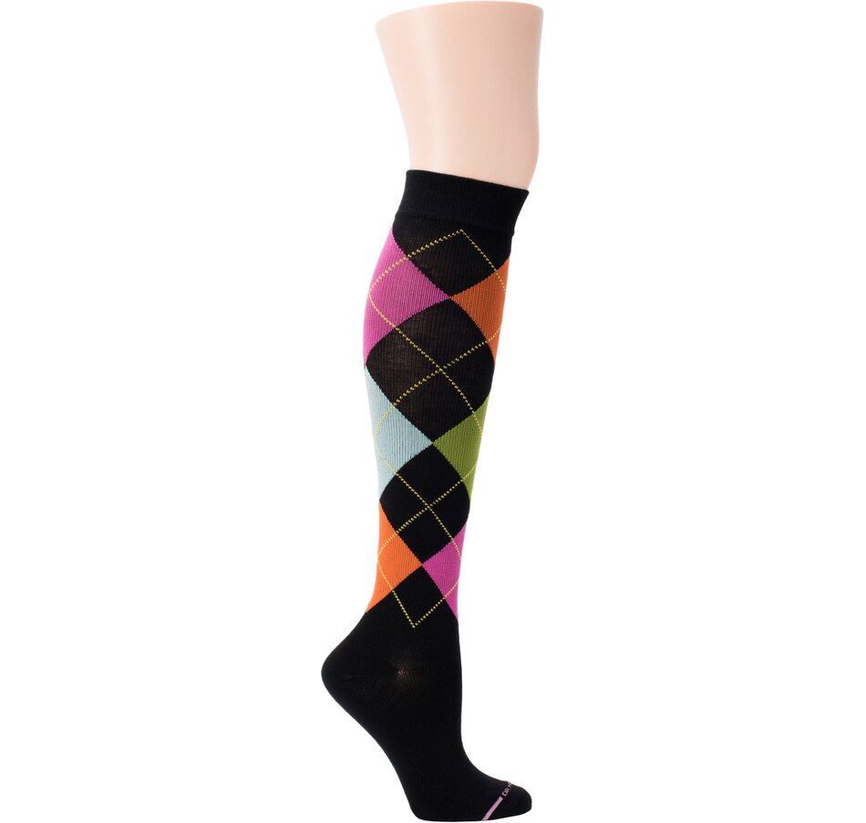 Image 475454_BLK.jpg, Product 475-454 / Price $20.99, Dr. Motion Womens Argyle Compression Sock from Dr. Motion on TSC.ca's Fashion department