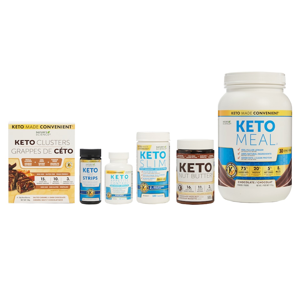 Image 475592.jpg, Product 475-592 / Price $189.99, Keto Nature's Science 30-Day Bundle with Nut Butter and Nut Clusters in Chocolate/Chocolate Hazelnut - 30-Day Auto Delivery from Keto Made Convenient on TSC.ca's Health & Fitness department