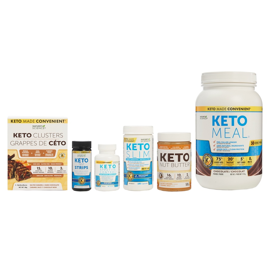 Image 475595.jpg, Product 475-595 / Price $189.99, Keto Nature's Science 30-Day Bundle with Nut Butter and Nut Clusters in Chocolate/Salted Caramel - 30-Day Auto Delivery from Keto Made Convenient on TSC.ca's Health & Fitness department