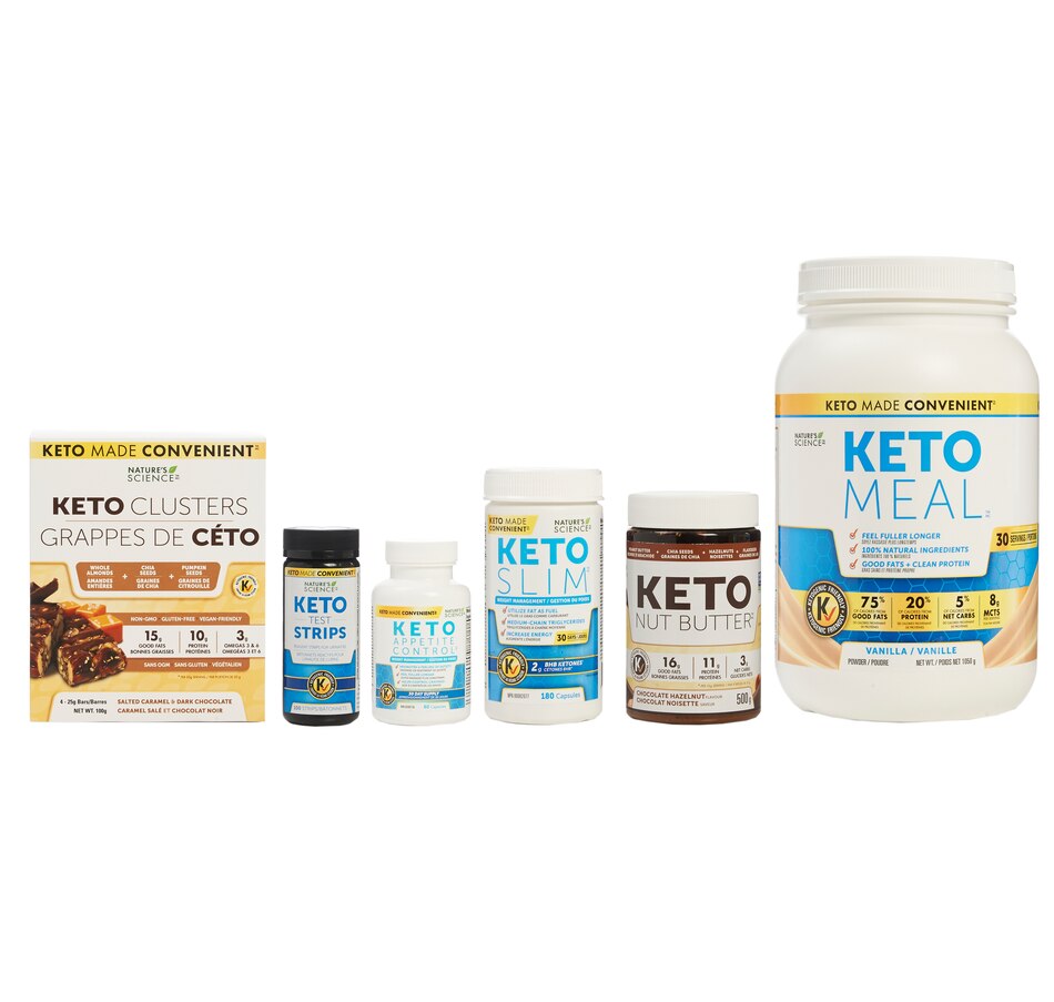 Image 475621.jpg, Product 475-621 / Price $189.99, Keto Nature's Science 30-Day Bundle with Nut Butter and Nut Clusters in Vanilla/Chocolate Hazelnut - 30-Day Auto Delivery from Keto Made Convenient on TSC.ca's Health & Fitness department