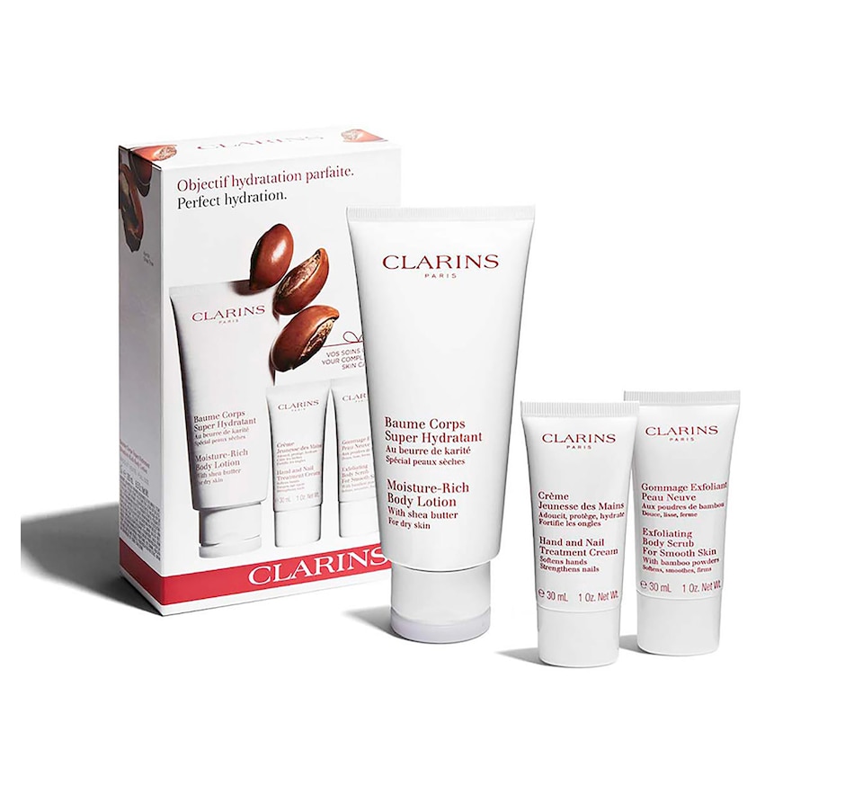 Image 475975.jpg, Product 475-975 / Price $48.00, Clarins Body Hydration 3-Piece Set from CLARINS on TSC.ca's Beauty department