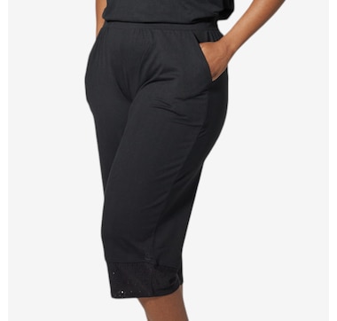Cuddl Duds Flexwear with Eyelet Cropped Pant