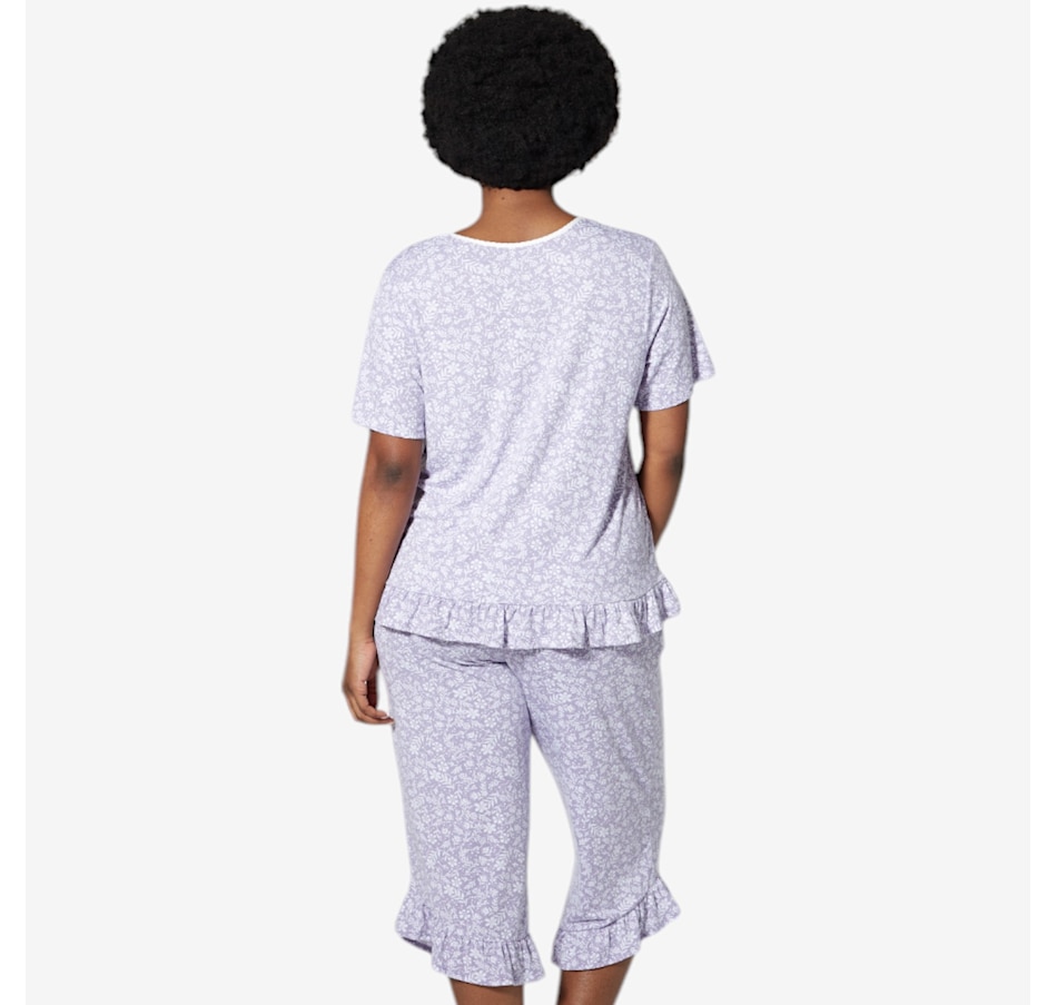 Image 475994_ALTMORE1.jpg, Product 475-994 / Price $44.88, Cuddl Duds Classic Ruffle Jersey PJ Set from Cuddl Duds on TSC.ca's Fashion department