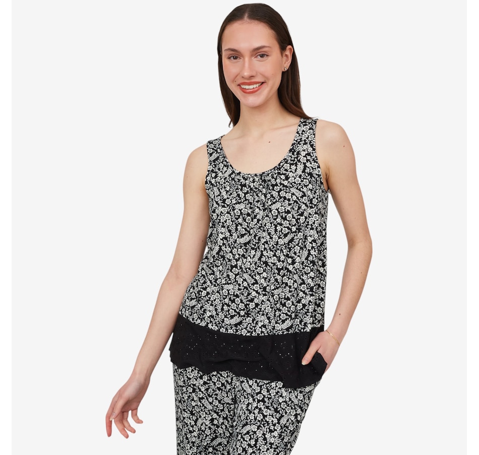 Image 475995_BKDY.jpg, Product 475-995 / Price $10.33, Cuddl Duds Soft Stretch Flounce Hem Tank from Cuddl Duds on TSC.ca's Fashion department