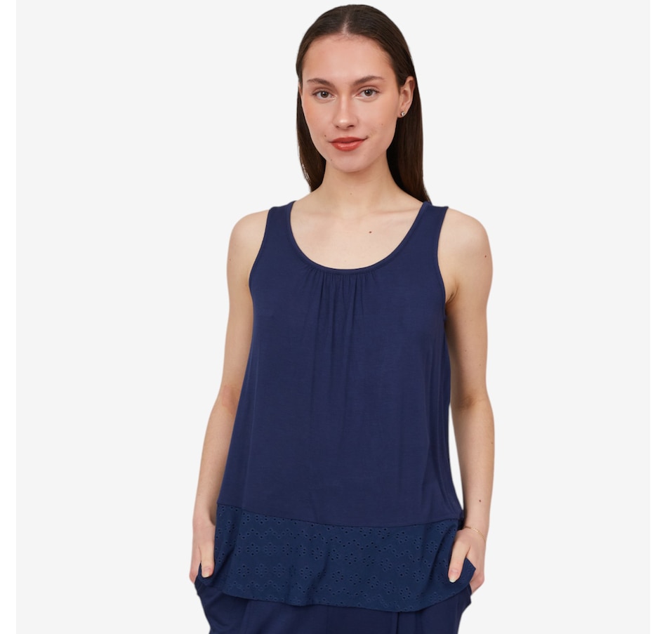 Image 475995_OXFNY.jpg, Product 475-995 / Price $10.33, Cuddl Duds Soft Stretch Flounce Hem Tank from Cuddl Duds on TSC.ca's Fashion department