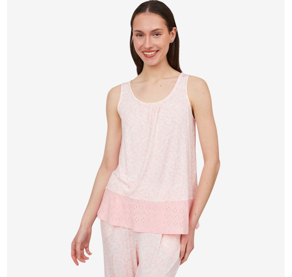 Image 475995_PKF.jpg, Product 475-995 / Price $10.33, Cuddl Duds Soft Stretch Flounce Hem Tank from Cuddl Duds on TSC.ca's Fashion department