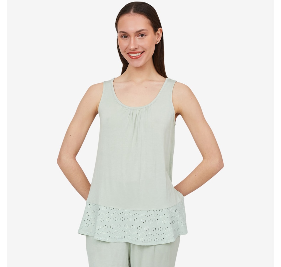 Image 475995_SEG.jpg, Product 475-995 / Price $10.33, Cuddl Duds Soft Stretch Flounce Hem Tank from Cuddl Duds on TSC.ca's Fashion department